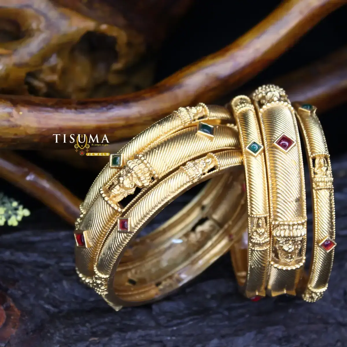 Fluted Kada Bangles